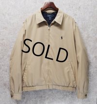 ビンテージ【ラルフローレン】【RALPH LAUREN】【ベージュ】【スウィングトップ】【ジップアップブルゾン】【サイズXＬ】 