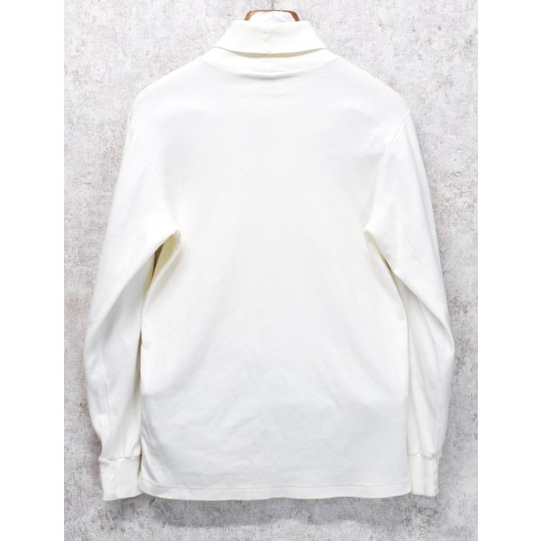 画像3: ほぼ未使用 90's【USA製】ビンテージ【J-crew】ジェイクルー【オフホワイト】無地【タートルネックロンT】【サイズS】 