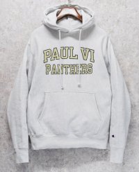 【チャンピオン】【Champion】【PAUL VI PANTHERS】グレー【リバースウィーブパーカー】【サイズM】 