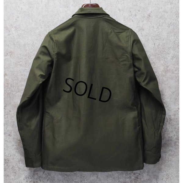 画像3: デッドストック【60's】【U.S.ARMY】【米軍実物】【ビンテージ】平ボタン【ユーティリティシャツ】【14 1/2×33】 