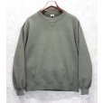 画像1: 90'ｓ【USA製】【RUSSELL】ラッセル 【ビンテージ】若草色【無地】【クルーネック】前V スウェット【サイズL】<br> (1)