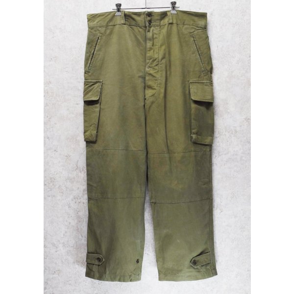 画像1: 【50'ｓ∼】【ビンテージ】【フランス軍】【フレンチアーミー】M47【M-47前期】サイズ39【フィールドトラウザーズ】【カーゴパンツ】【ｗ42程度】 