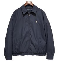 ビンテージ【ラルフローレン】【RALPH LAUREN】【紺】【スウィングトップ】【ジップアップブルゾン】【サイズＬ】 