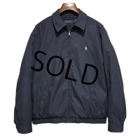 ビンテージ【ラルフローレン】【RALPH LAUREN】【紺】【スウィングトップ】【ジップアップブルゾン】【サイズＬ】 