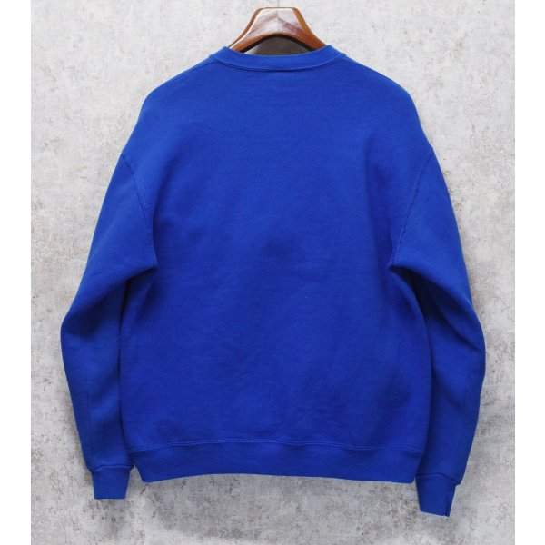 画像3: 90'ｓ【USA製】【RUSSELL】ラッセル 【ビンテージ】青【無地】【クルーネック】前V スウェット【サイズXL】 