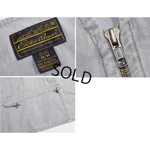 画像2: 90's~【ビンテージ】【Eddie Baue】【エディーバウアー】黒タグ【グレー】【ハンティングベスト】【サイズM】 