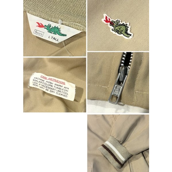画像2: 【ビンテージ】【SEARS】【シアーズ】【ブラギンドラゴン】【ジップアップブルゾン】【サイズL-TALL】 