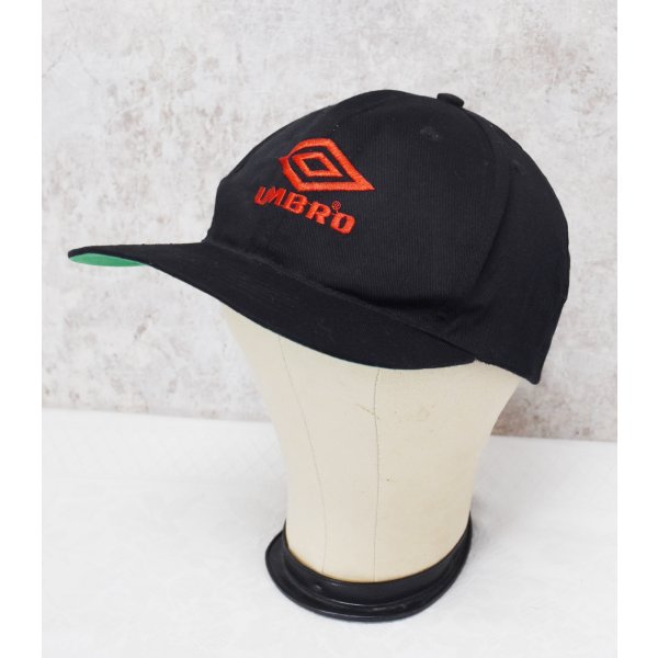 画像3: 【ビンテージ】【UMBRO】【アンブロ】【黒】ツバ裏緑【キャップ】【サイズフリー】BBキャップ 
