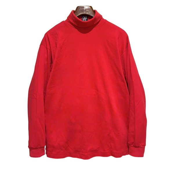 画像1: 〜90'ｓ【GAP】オールドギャップ ビンテージ【赤】無地【タートルネックロンT】【サイズXL】 