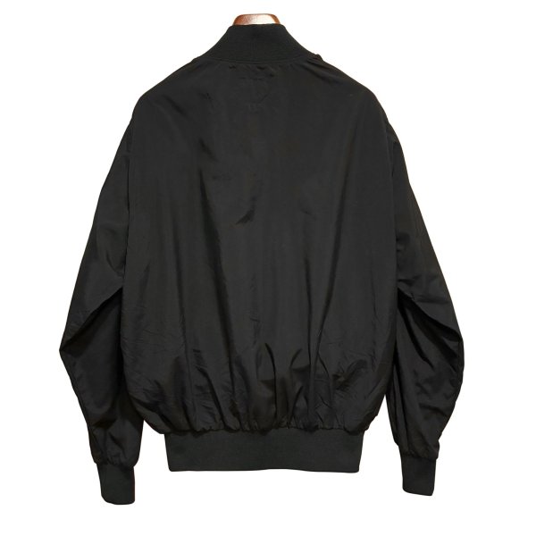 画像3: USA製【ビンテージ】WINDLESS【左胸白馬刺繍】黒【Vネックナイロンプルオーバー】【サイズL程度】  