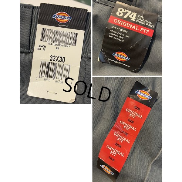 画像4: 未使用品 ビンテージ【ディッキーズ】【Dickies】【874】【グレー】【ワークパンツ】【33ｘ30】 
