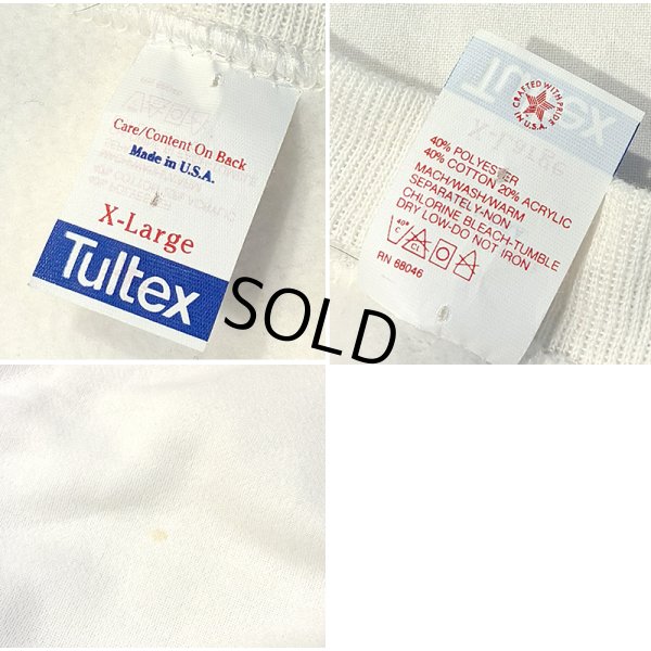 画像2: 程度良好!! ~90's【USA製】【ビンテージ】【Tultex】【タルテックス】【白】【無地】【スウェット】【サイズXL】 