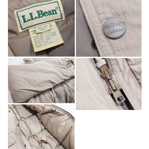 画像2: 90’ｓ~ 【L.L.Bean】ビンテージ【ＬＬビーン】ベージュ【フード付き】ダウンコート【サイズS】 