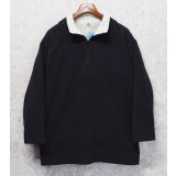 90's【USA製】【SJB Sport】黒 ハーフジップ【フリースジャケット】【首元裏ボア付き】フリース【サイズXL】 