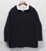 90's【USA製】【SJB Sport】黒 ハーフジップ【フリースジャケット】【首元裏ボア付き】フリース【サイズXL】 