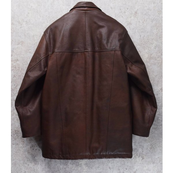 画像3: 程度良好【ビンテージ】【TROTTER】トロッター【ブラウン】【レザーコート】【レザージャケット】 