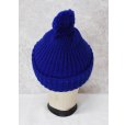 画像7: 【ビンテージ】【FARMUTUAL】ファーム・ミューチュアル【青】【ボンボン付き】【ニットキャップ】【ニット帽】 <br> (7)