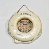 【ビンテージ】アンティーク【USCG】アメリカ沿岸警備隊【浮き輪】救命浮輪【ミニチュア】オブジェ【雑貨】置物 