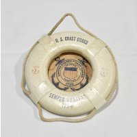 【ビンテージ】アンティーク【USCG】アメリカ沿岸警備隊【浮き輪】救命浮輪【ミニチュア】オブジェ【雑貨】置物 