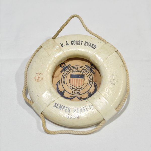 画像1: 【ビンテージ】アンティーク【USCG】アメリカ沿岸警備隊【浮き輪】救命浮輪【ミニチュア】オブジェ【雑貨】置物 