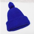 画像4: 【ビンテージ】【FARMUTUAL】ファーム・ミューチュアル【青】【ボンボン付き】【ニットキャップ】【ニット帽】 <br> (4)
