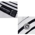 画像2: 【ビンテージ】【EXPRESSIONS】エクスプレッションズ【白×黒ライン】【スウェットカーディガン】【サイズXL】<br> (2)