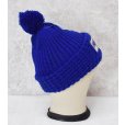 画像6: 【ビンテージ】【FARMUTUAL】ファーム・ミューチュアル【青】【ボンボン付き】【ニットキャップ】【ニット帽】 <br> (6)