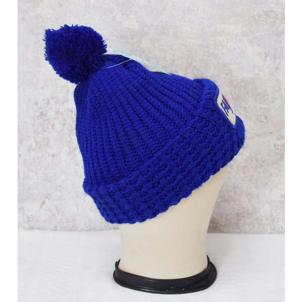 画像6: 【ビンテージ】【FARMUTUAL】ファーム・ミューチュアル【青】【ボンボン付き】【ニットキャップ】【ニット帽】  