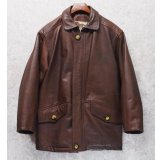 程度良好【ビンテージ】【TROTTER】トロッター【ブラウン】【レザーコート】【レザージャケット】 