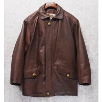 程度良好【ビンテージ】【TROTTER】トロッター【ブラウン】【レザーコート】【レザージャケット】 