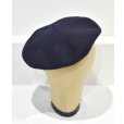 画像5: デッドストック【フランス製】【ビンテージ】黒【ウール】【ベレー帽】【10インチ】【４７ｃｍ程度】<br> (5)