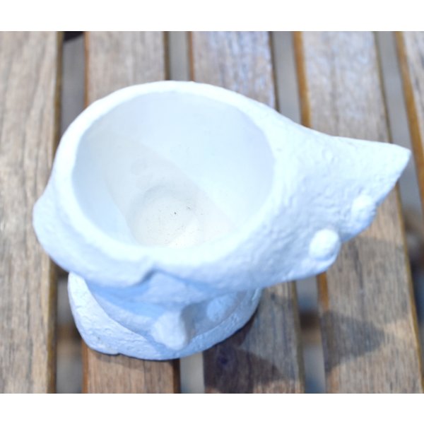 画像5: 【ビンテージ】アンティーク【石膏像】白【少女】植木鉢【雑貨】置物 