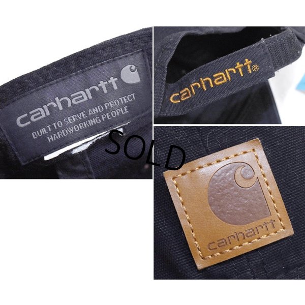 画像2: 【ビンテージ】【carhartt】【カーハート】【黒】【ロゴ入り】 【ベースボールキャップ】フリーサイズ   