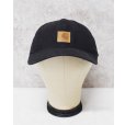 画像1: 【ビンテージ】【carhartt】【カーハート】【黒】【ロゴ入り】 【ベースボールキャップ】フリーサイズ  <br> (1)