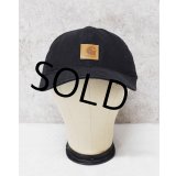 【ビンテージ】【carhartt】【カーハート】【黒】【ロゴ入り】 【ベースボールキャップ】フリーサイズ   