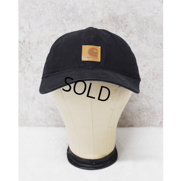 画像1: 【ビンテージ】【carhartt】【カーハート】【黒】【ロゴ入り】 【ベースボールキャップ】フリーサイズ   