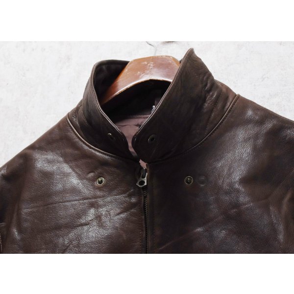 画像3: ビンテージ【ラルフローレン】POLO RALPH LAUREN【ブラウン】【A-2タイプ】【レザージャケット】【サイズXL】 