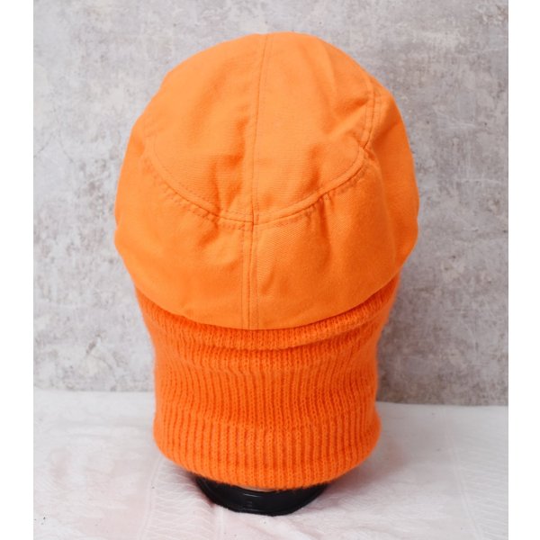 画像4: 【ビンテージ】カベラス【cabela's】オレンジ【フェイスマスク付き】キャップ【ニット帽】【サイズXL】 