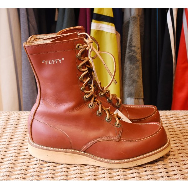 画像4: デッドストック【50's】【Red Wing】【レッドウィング】250【TUFFY】青タグ【ブラウン】レザーシューズ【１０ホールブーツ】【7D】【25cm程度】 
