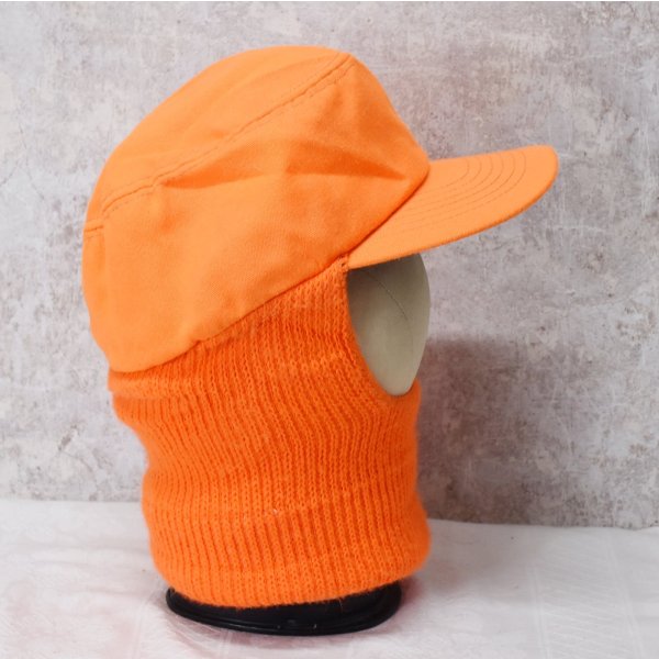 画像5: 【ビンテージ】カベラス【cabela's】オレンジ【フェイスマスク付き】キャップ【ニット帽】【サイズXL】 