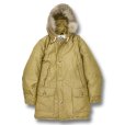 画像1: 70's【ビンテージ】【ウールリッチ】【Woolrich】【ベージュ】【中綿入り】【ファーフード付き】【中綿ダウンジャケット】【サイズM程度】<br> (1)