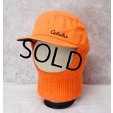 【ビンテージ】カベラス【cabela's】オレンジ【フェイスマスク付き】キャップ【ニット帽】【サイズXL】 