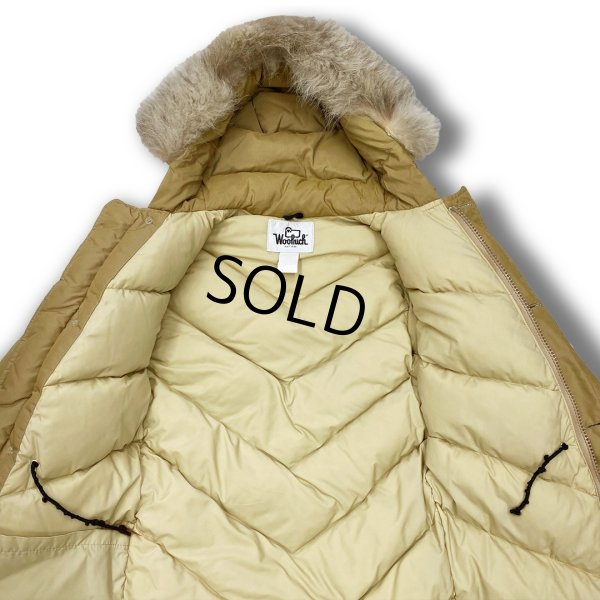 画像4: 70's【ビンテージ】【ウールリッチ】【Woolrich】【ベージュ】【中綿入り】【ファーフード付き】【中綿ダウンジャケット】【サイズM程度】 