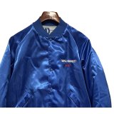 【USA製】【ビンテージ】【Dunbrooke 】ダンブルック【WALMART】青【ナイロンジャケット】【スタジャン】【サイズＸＬ】 