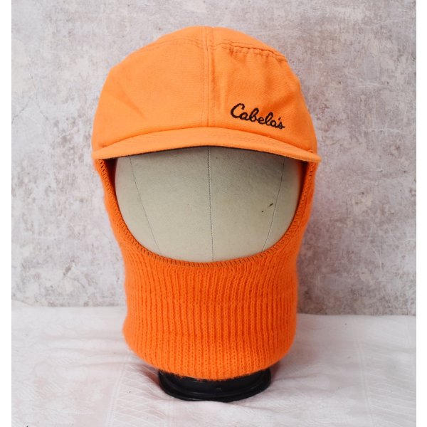 画像6: 【ビンテージ】カベラス【cabela's】オレンジ【フェイスマスク付き】キャップ【ニット帽】【サイズXL】 