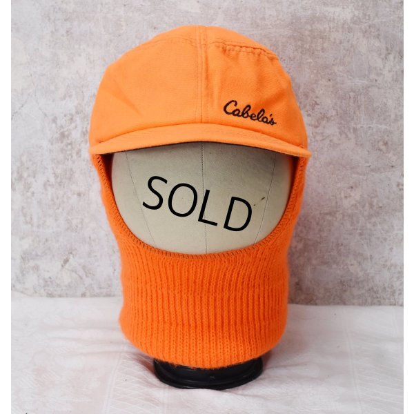 画像6: 【ビンテージ】カベラス【cabela's】オレンジ【フェイスマスク付き】キャップ【ニット帽】【サイズXL】 