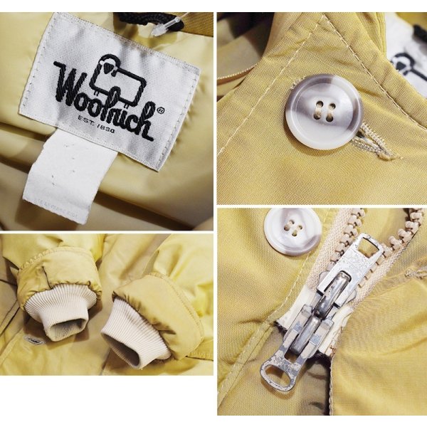 画像2: 70's【ビンテージ】【ウールリッチ】【Woolrich】【ベージュ】【中綿入り】【ファーフード付き】【中綿ダウンジャケット】【サイズM程度】 