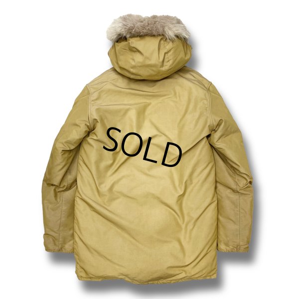画像3: 70's【ビンテージ】【ウールリッチ】【Woolrich】【ベージュ】【中綿入り】【ファーフード付き】【中綿ダウンジャケット】【サイズM程度】 