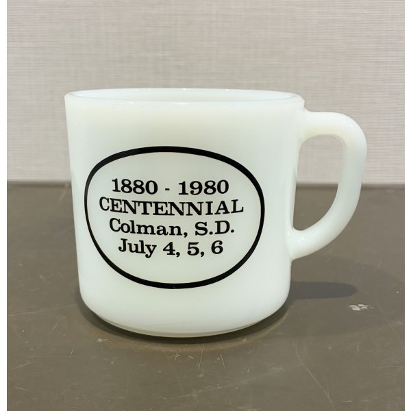 画像1: 80's【Fire King】【ファイヤーキング】【サウスダコタ】プリントマグ【マグカップ】 