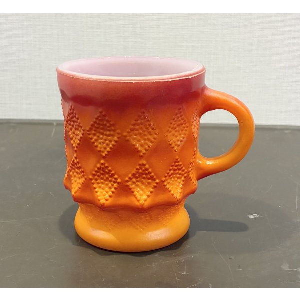 画像1: 【Fire King】【ファイヤーキング】【オレンジ】【キンバリー】【マグカップ】 